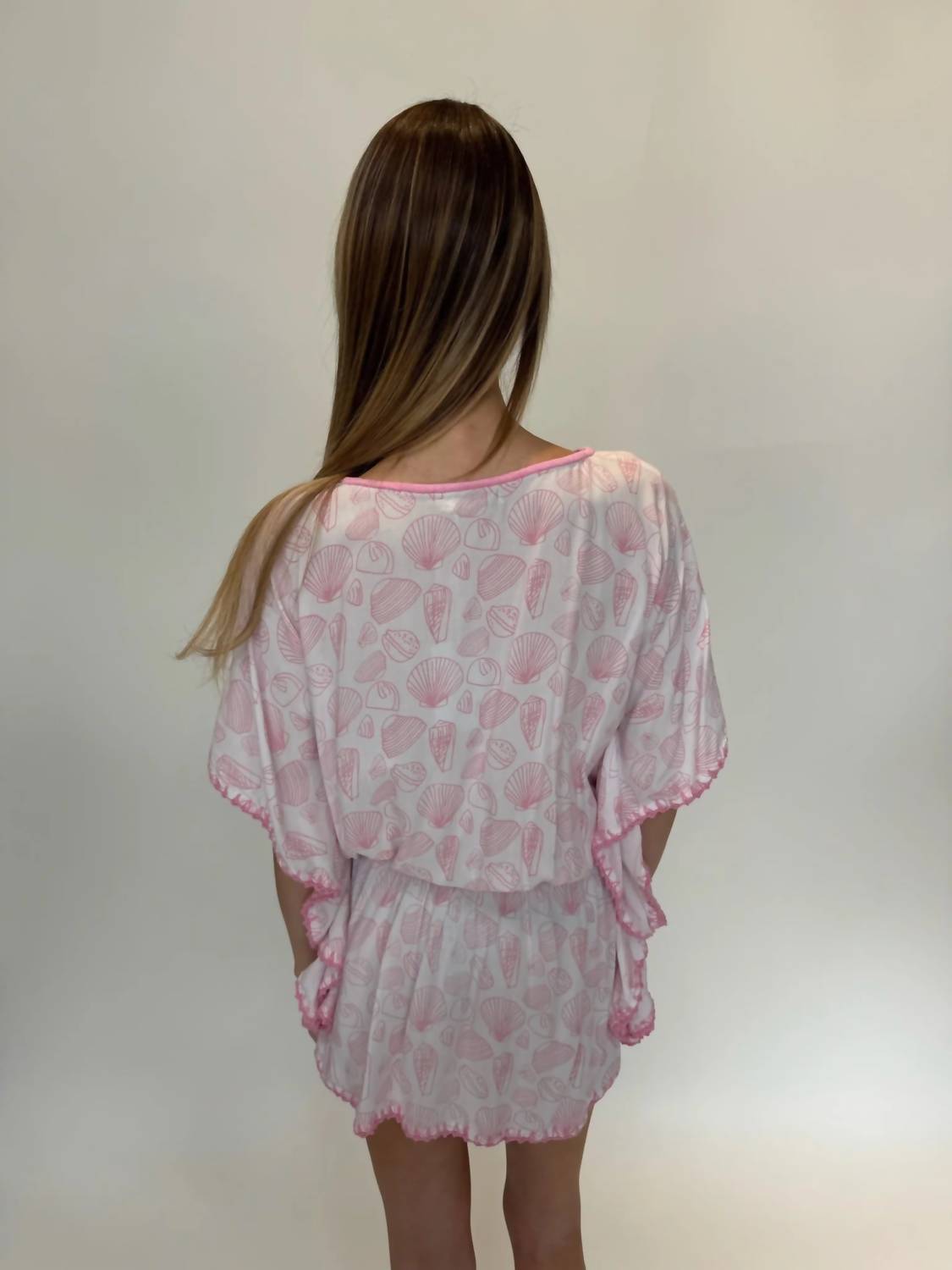 Romi The Brand Crystal Coast Butterfly Dress in pink - women's dress - alternate view