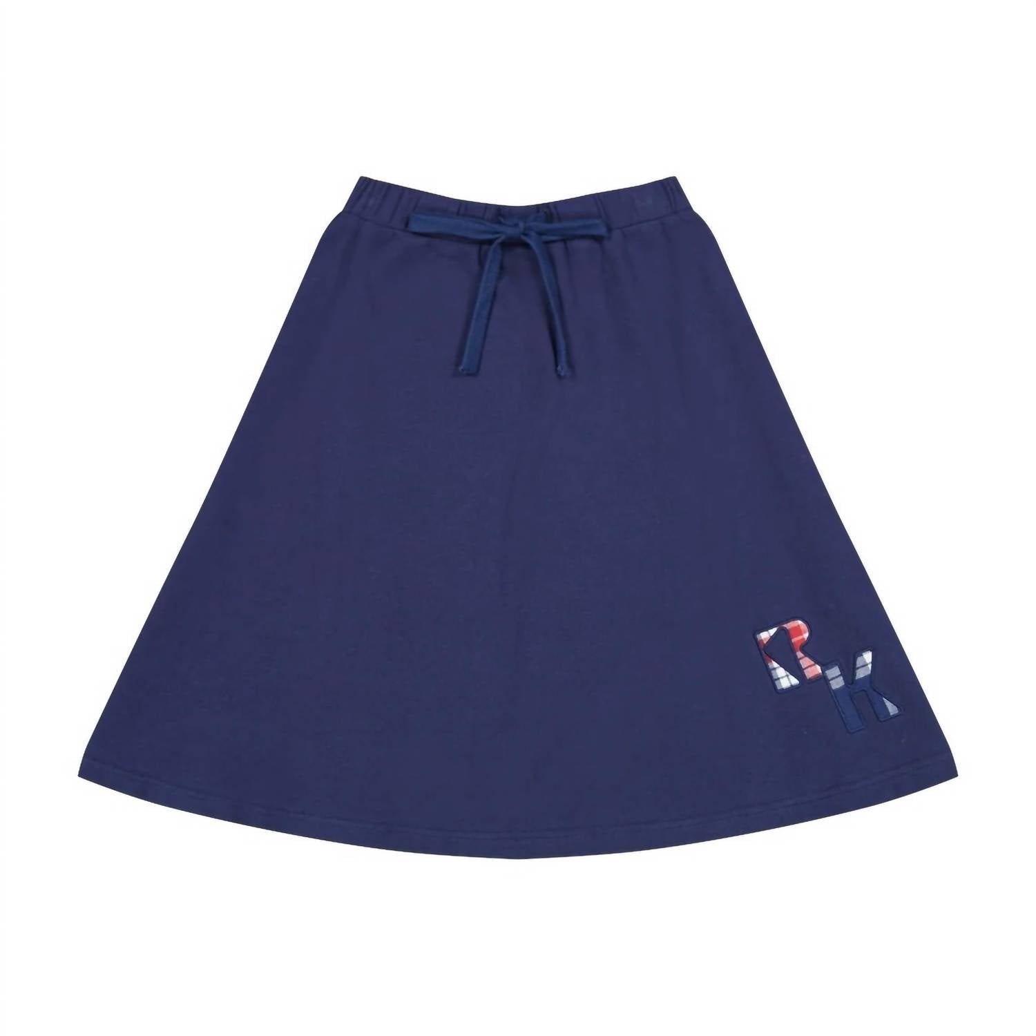 Retrokid - Girls Margo Plaid Logo Sweatshirt Skirt