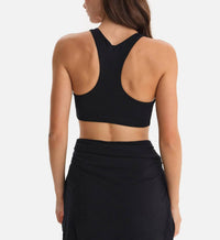 MATE Organic Stretch Bra in black - women's intimate - alternate view