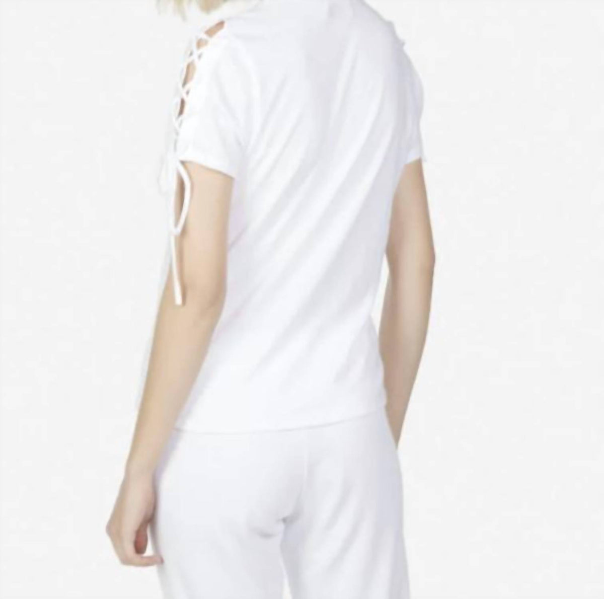 Michael Lauren - RYLAND S/S LACE UP TEE
