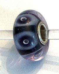 Trollbeads Women's Universal Charm Bead in unique dark purple lilac bubble - women's item