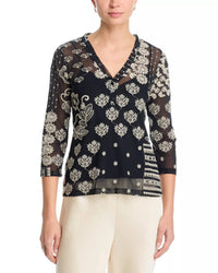 Johnny Was - WILMA 3/4 SLEEVE TEE