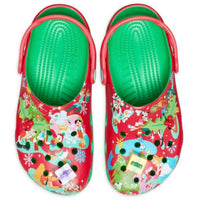 Crocs Women's Mickey Mouse And Friends Holiday Clogs in green red - women's shoe - view 4