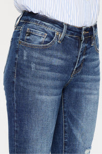 Kancan - Nala Mid-rise Ankle Skinny Double Fray Jean