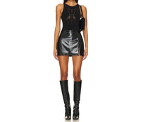 Amanda Uprichard - Dale Faux Leather Skort