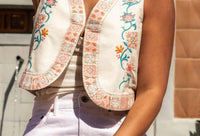 Sendero Provisions Co. Frontier Vest in vintage white - women's jacket - view 4