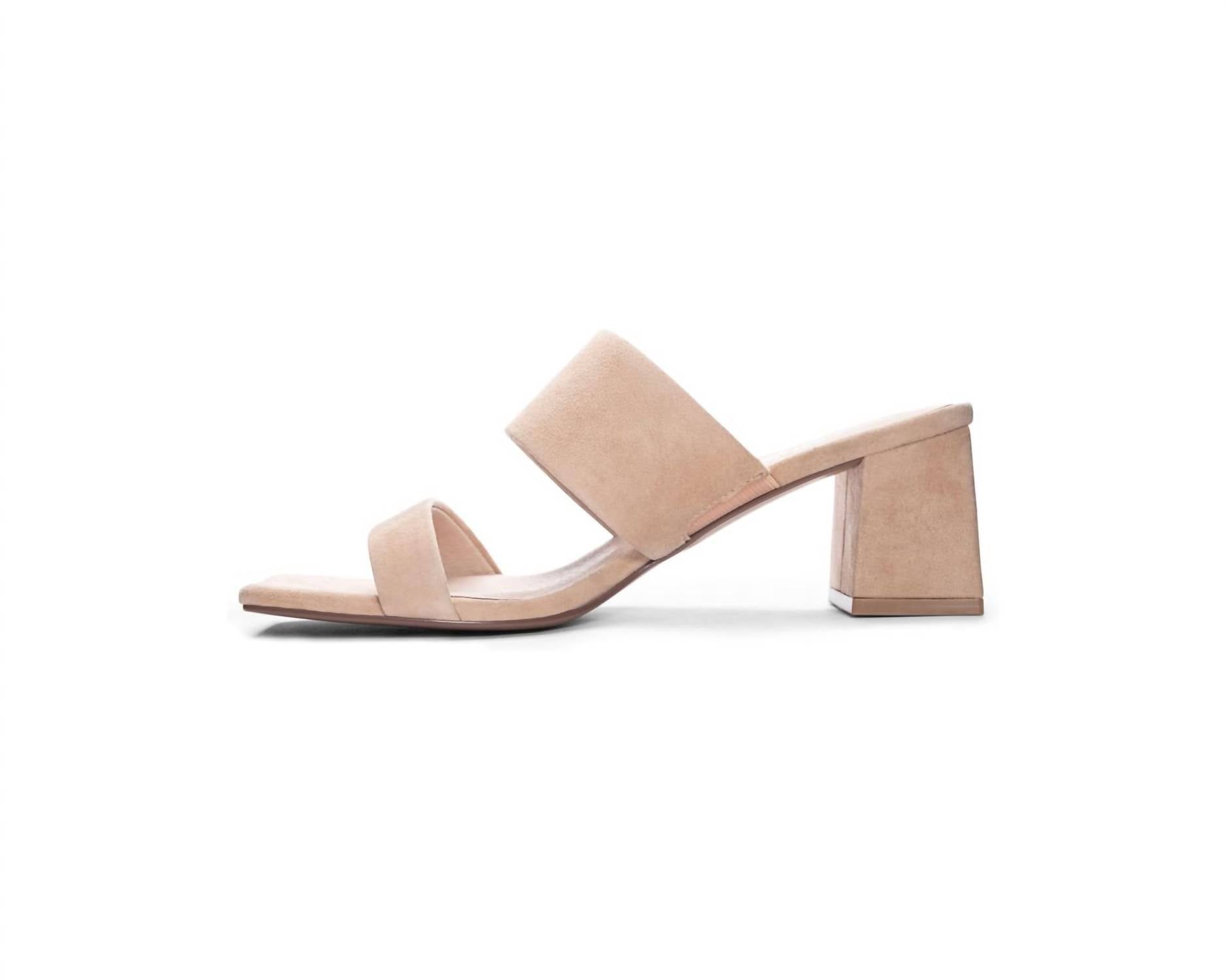 42 Gold - Women's Lizbett Suede Block Heel Sandal