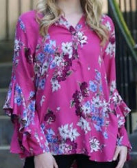 Nostalgia - Floral Ruffled Sleeves