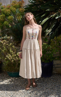 Moon River - Ashley Scallop Midi Dress
