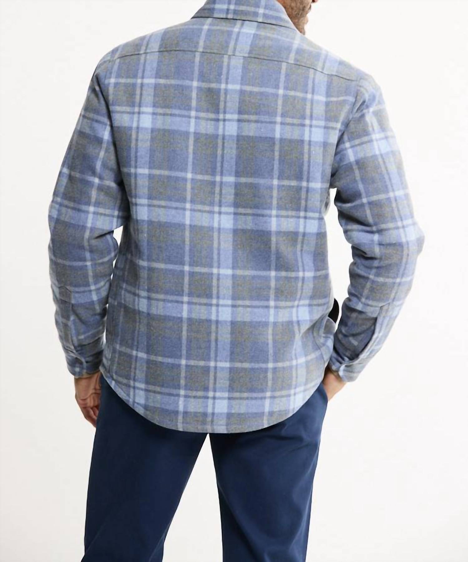 Jachs New York - Quilted Lined Lyocell Flannel Shirt Jacket