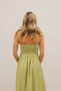 Blu Pepper - Beth Bow Strap Detail Tank Midi Dress