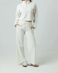 sundays Edie Plush Rib Pants in coconut milk - women's pants