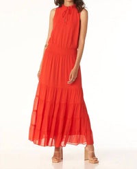 Tart Collections - Julie Drawstring Neckline Ruffled Dress