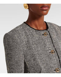 SIMKHAI Ivie Blazer in black white - women's jacket - view 4