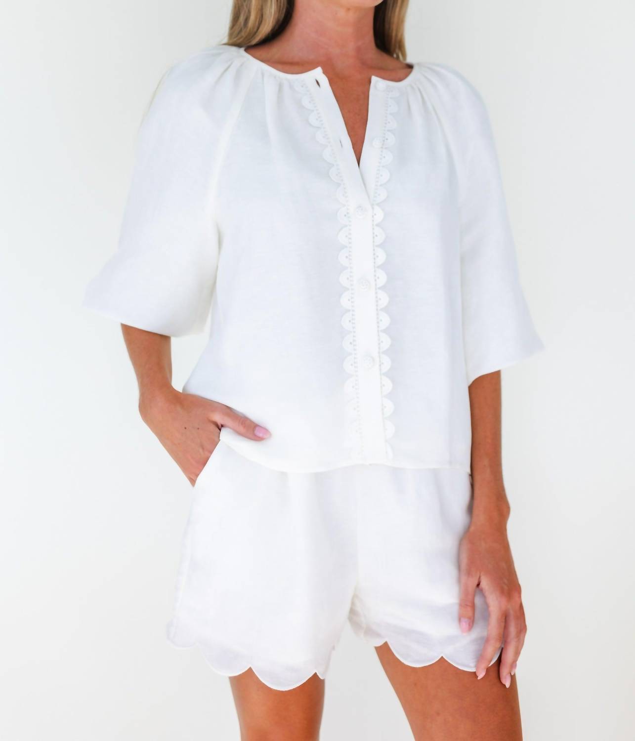 Mary George - Emma Crochet Top