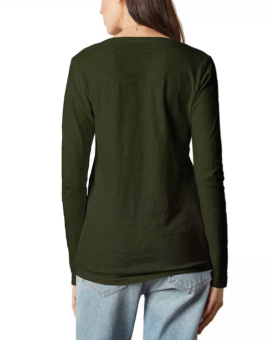 Velvet By Graham & Spencer - Cotton Slub Long Sleeve Tee