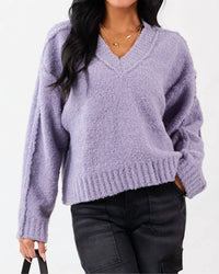 Le Lis - Raglan Oversized Fuzzy Sweater