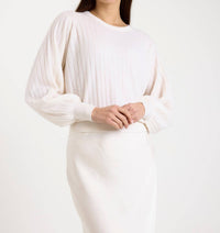 Brodie Cashmere - Pixie Ribbed Cashmere Crewneck Top
