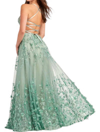 Ellie Wilde - Lace Up Prom Gown