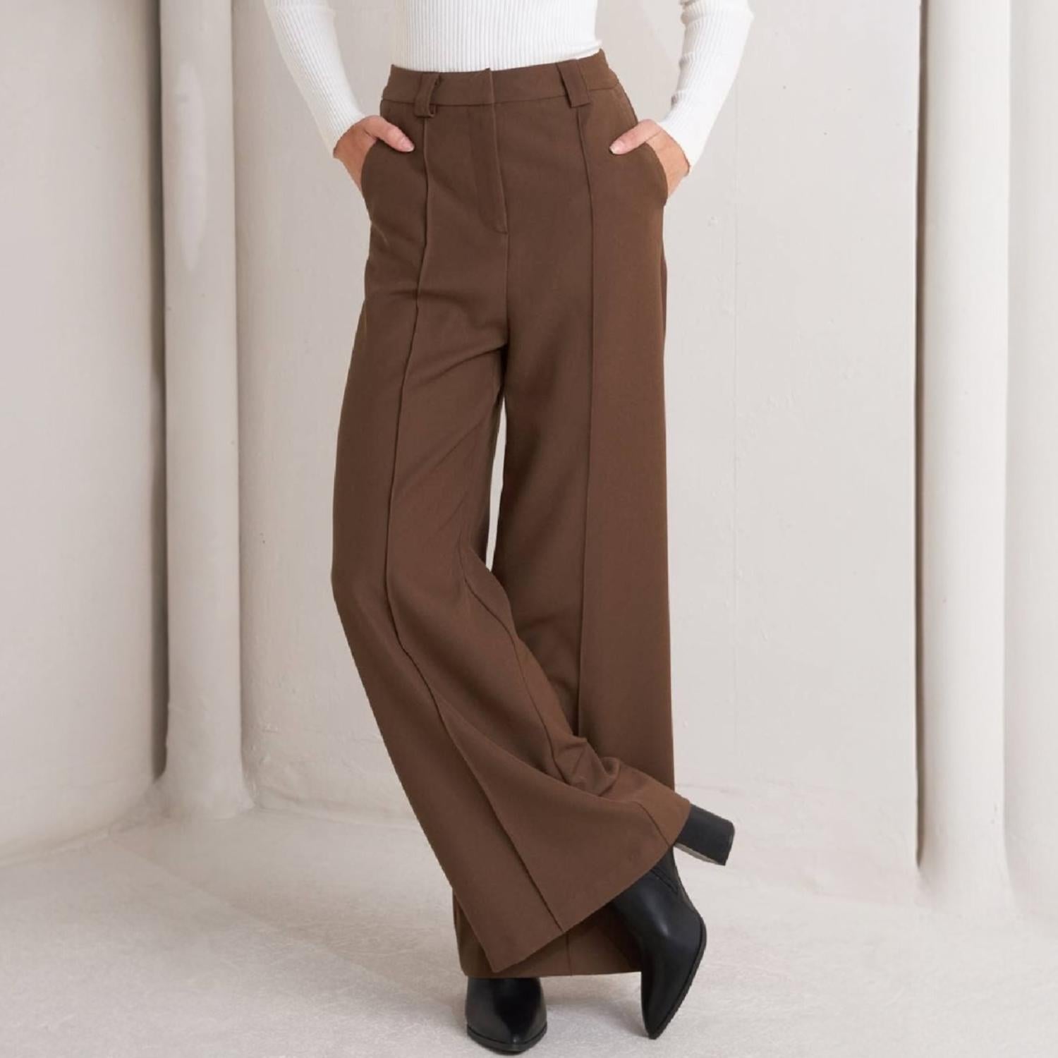 Flying Tomato - Woven Wide Leg Pants