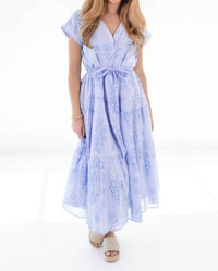 J.Marie - Sienna V-neck Button Up Midi Dress