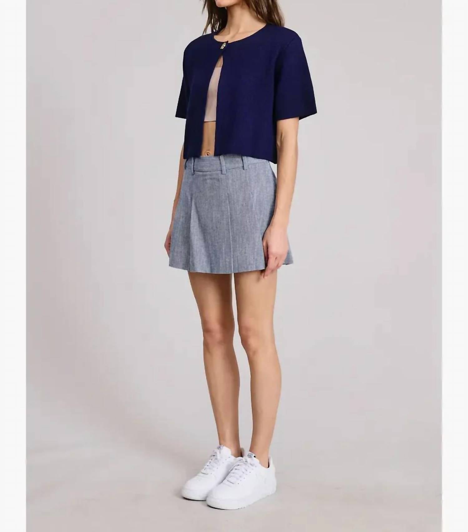 Flat White - Priscilla Short Sleeve Cardigan