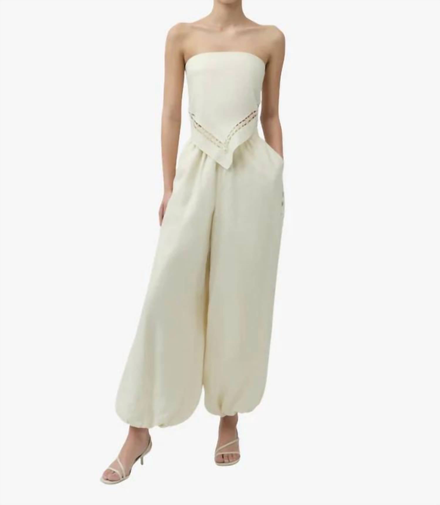 Simkhai - Selah Linen Lace Balloon Pants