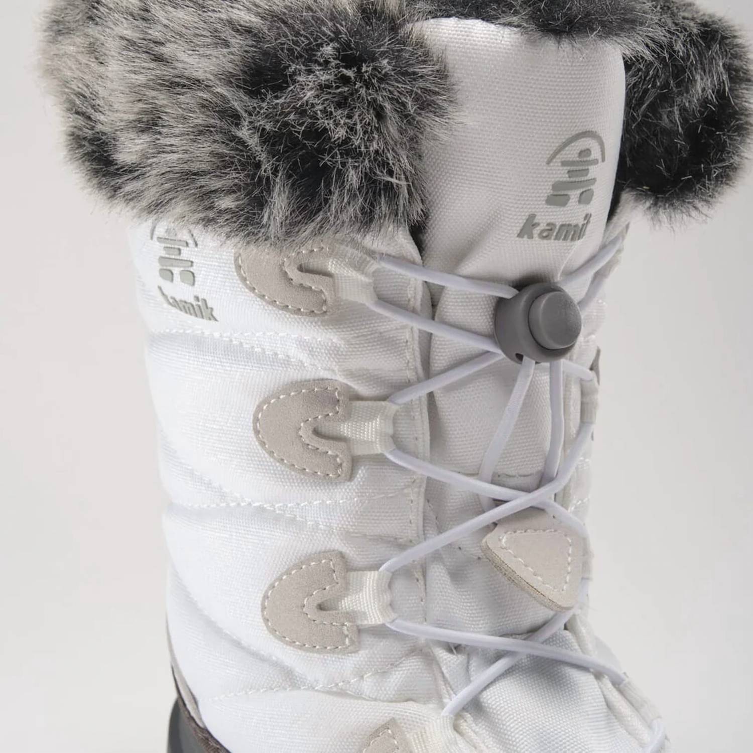 Kamik - Women's Momentum3 Pull On Rounded Toe Waterproof Fur Trim Ankle Snow Boots