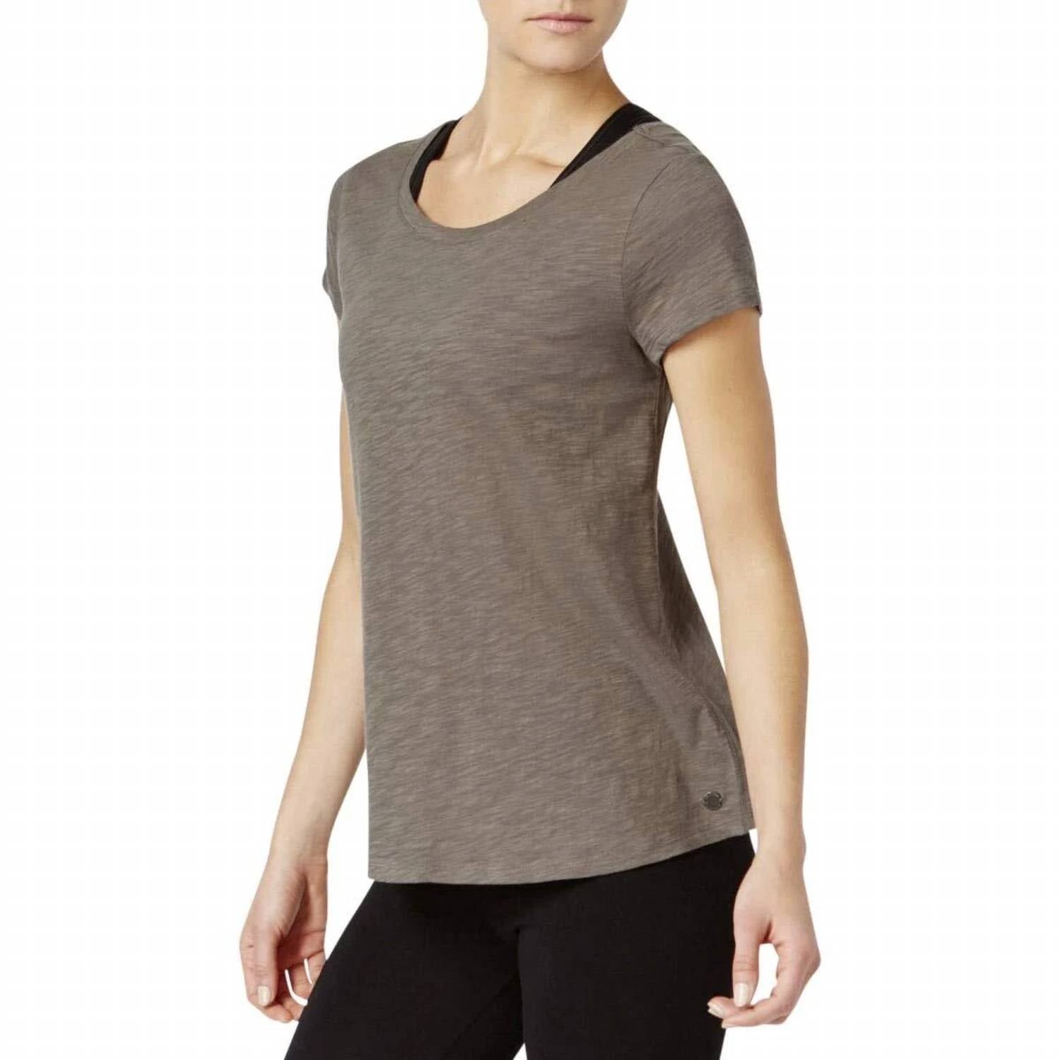 Calvin Klein - Performance Cotton Crisscross Back Swing T-Shirt