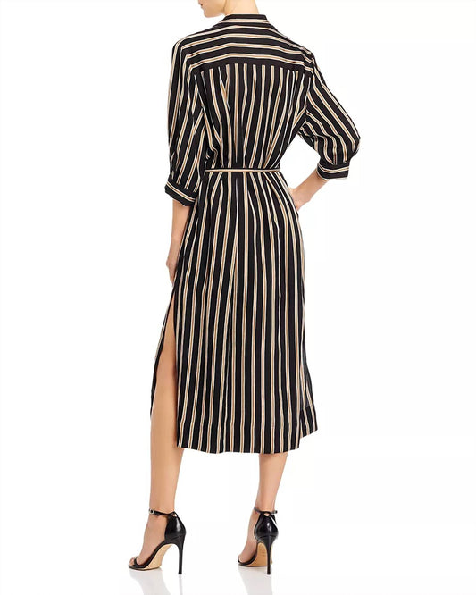 7 For All Mankind - Striped Midi Dress