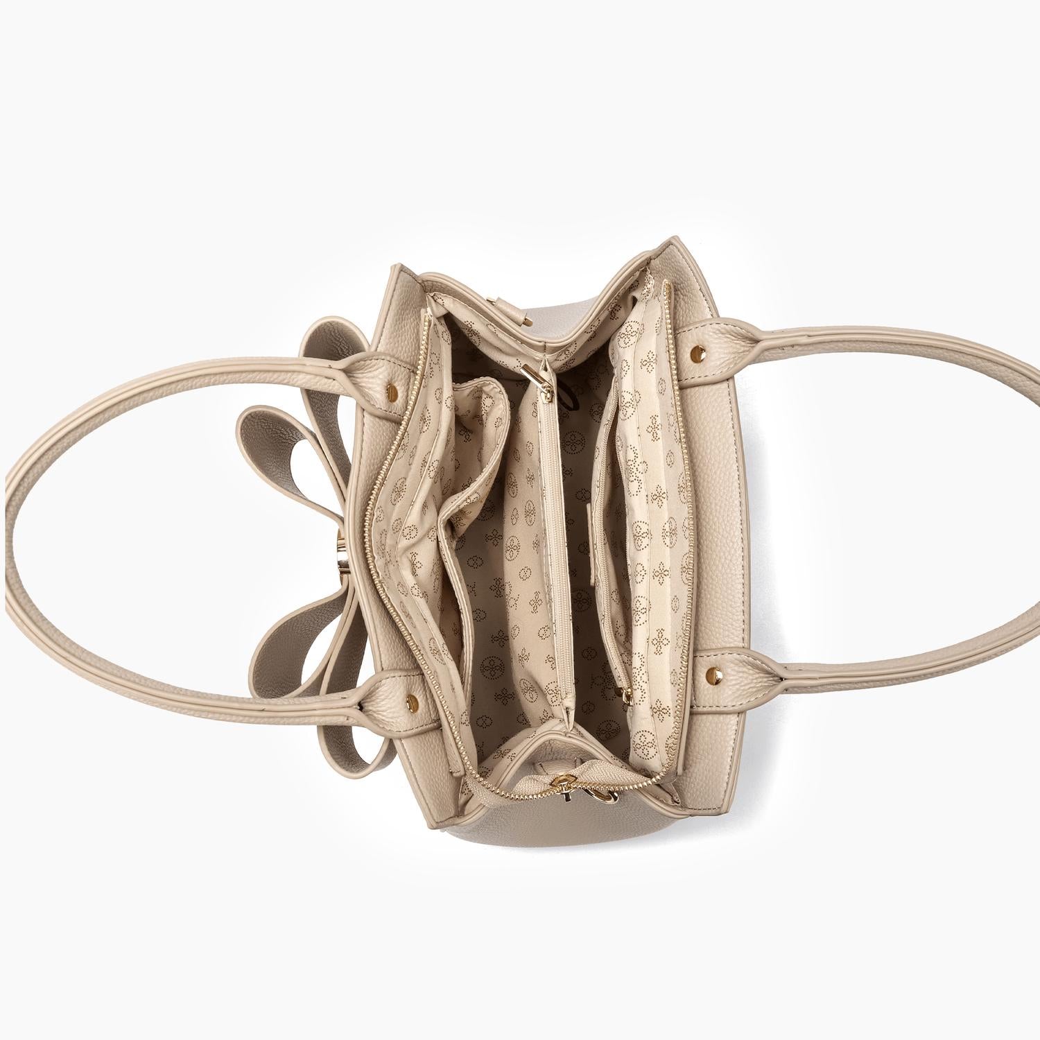 Like Dreams - Women's Poppy Bowtie Top Handle Satchel Bag