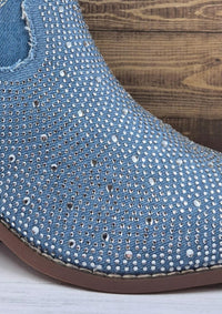 Wild Diva - Women's Rhinestone Mid-calf Cowgirl Boot