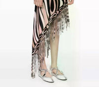 Pucci - Sequin-fringed Asymmetric Skirt