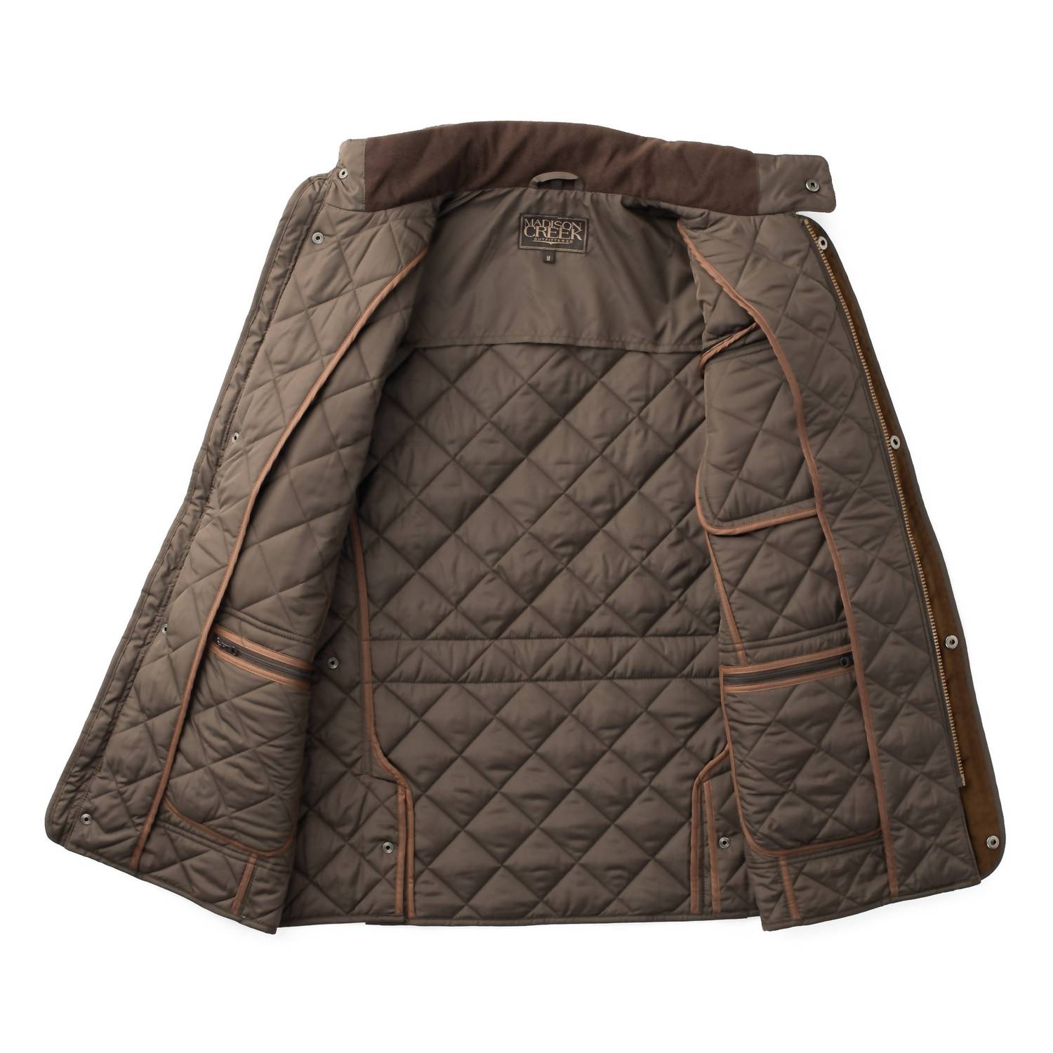 Madison Creek Outfitters Adventurer Diamond Quilted Nylon Jacket in gunmetal - men's jacket - view 5