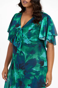 Fashion Szn Curve - Flutter Sleeve Dress - Plus