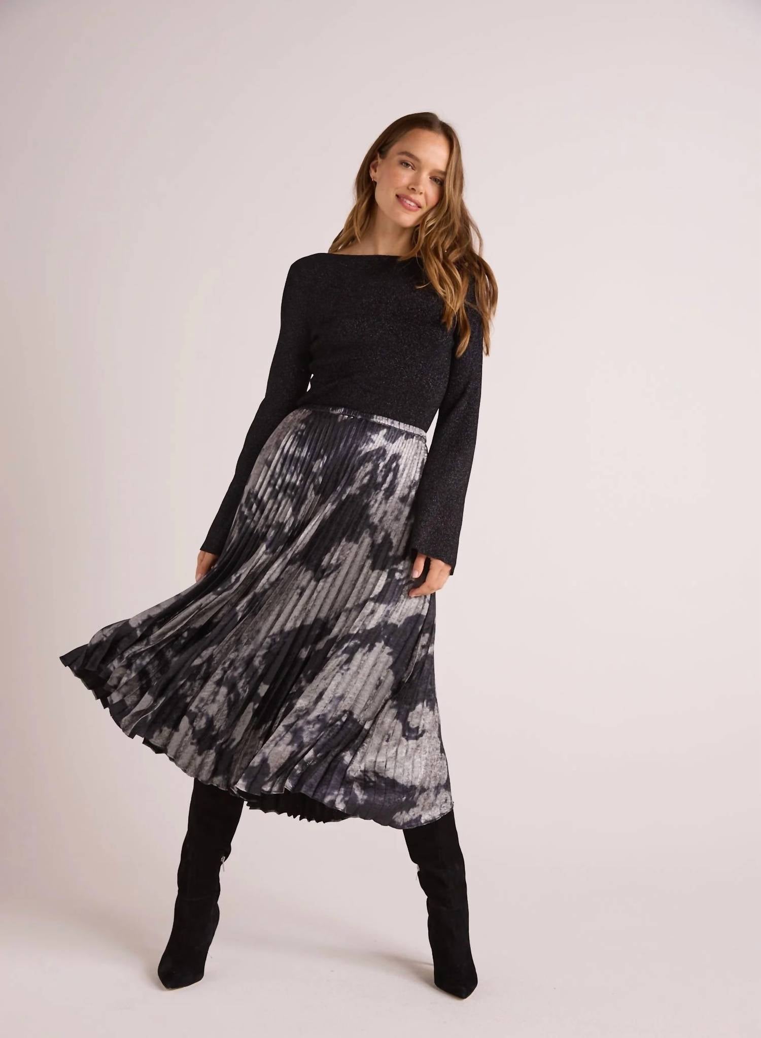 Bella Dahl - Hand Pleated Midi Skirt