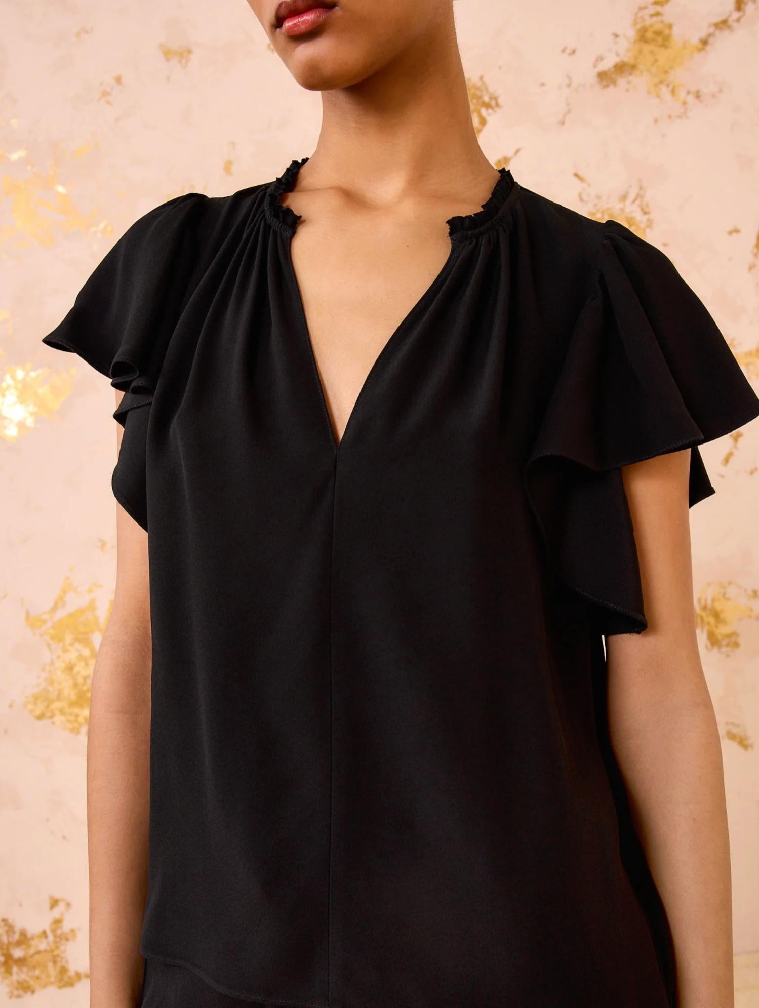 Ulla Johnson - Lilo Flutter Sleeve Blouse