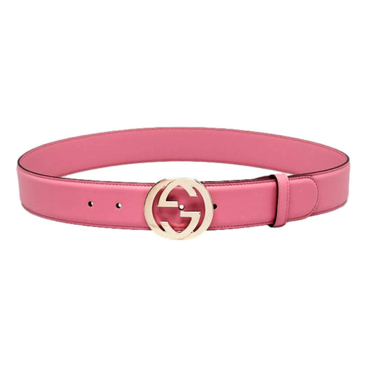 Gucci - Women's Marmont Interlocking Gg Buckle Leather Belt
