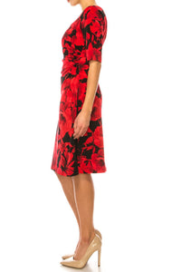 Connected Apparel - 3/4 Sleeve Jersey Dress