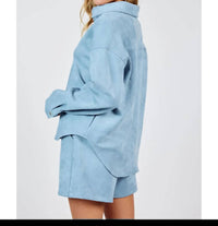 Sadie & Sage - Align Faux Suede Shacket