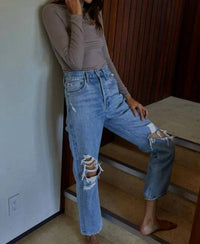 By Together - Long Sleeve Layering Turtle Neck Top