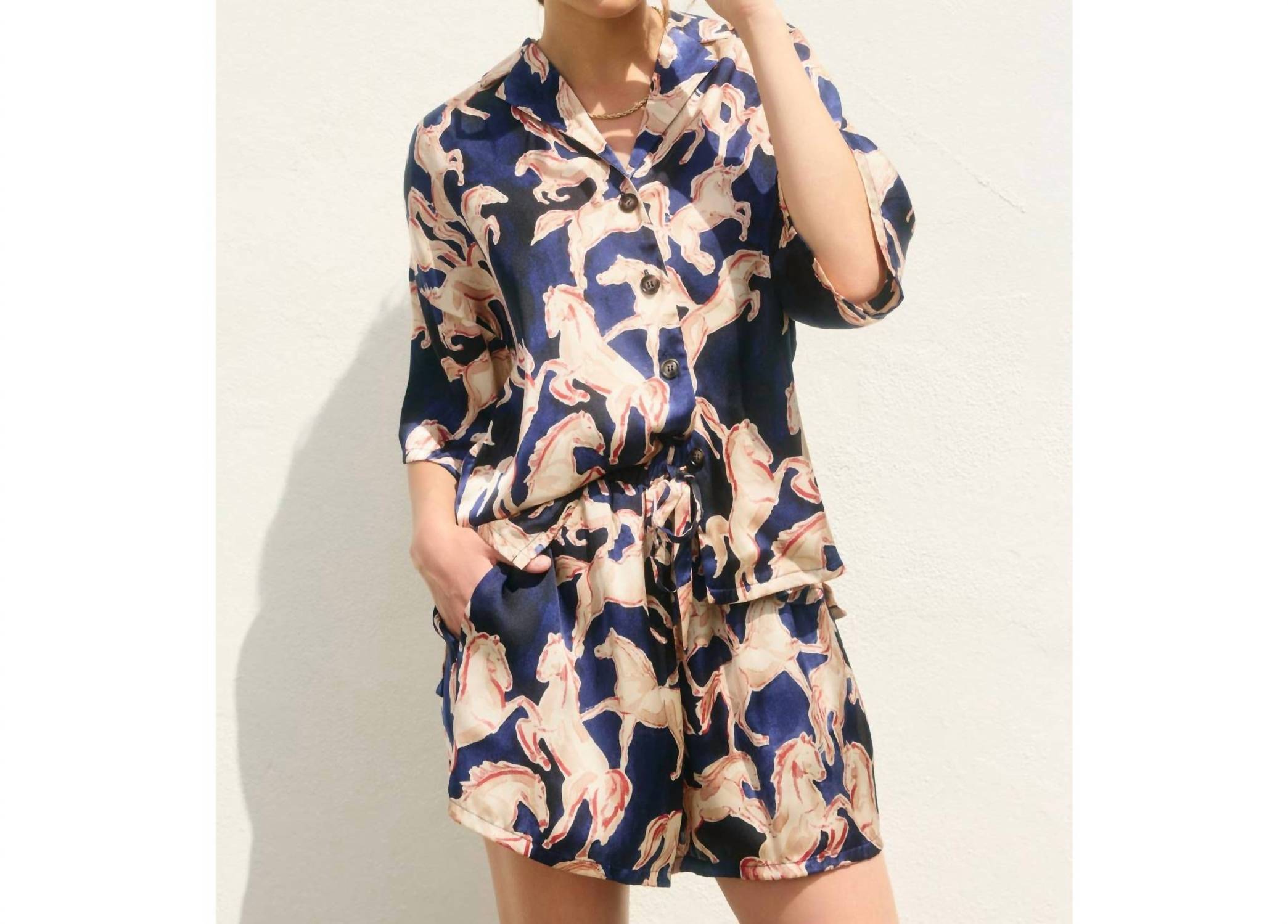 Dress Forum - Western Shirt And Shorts Set