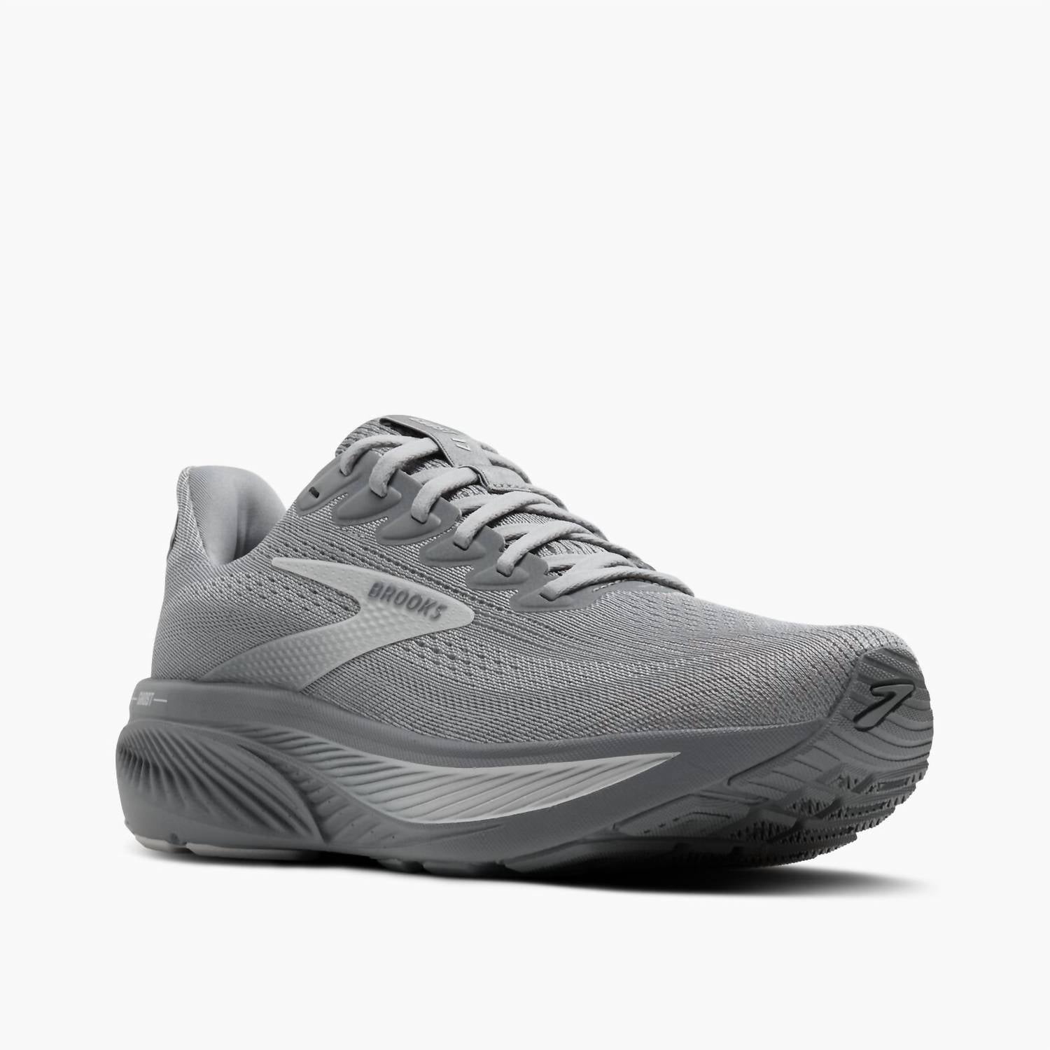BROOKS Men's Ghost 17 Running Shoes in primer gray oyster mushroom 2 - men's shoe