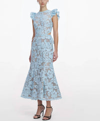 Self-Portrait - Crochet Lace Midi Dress