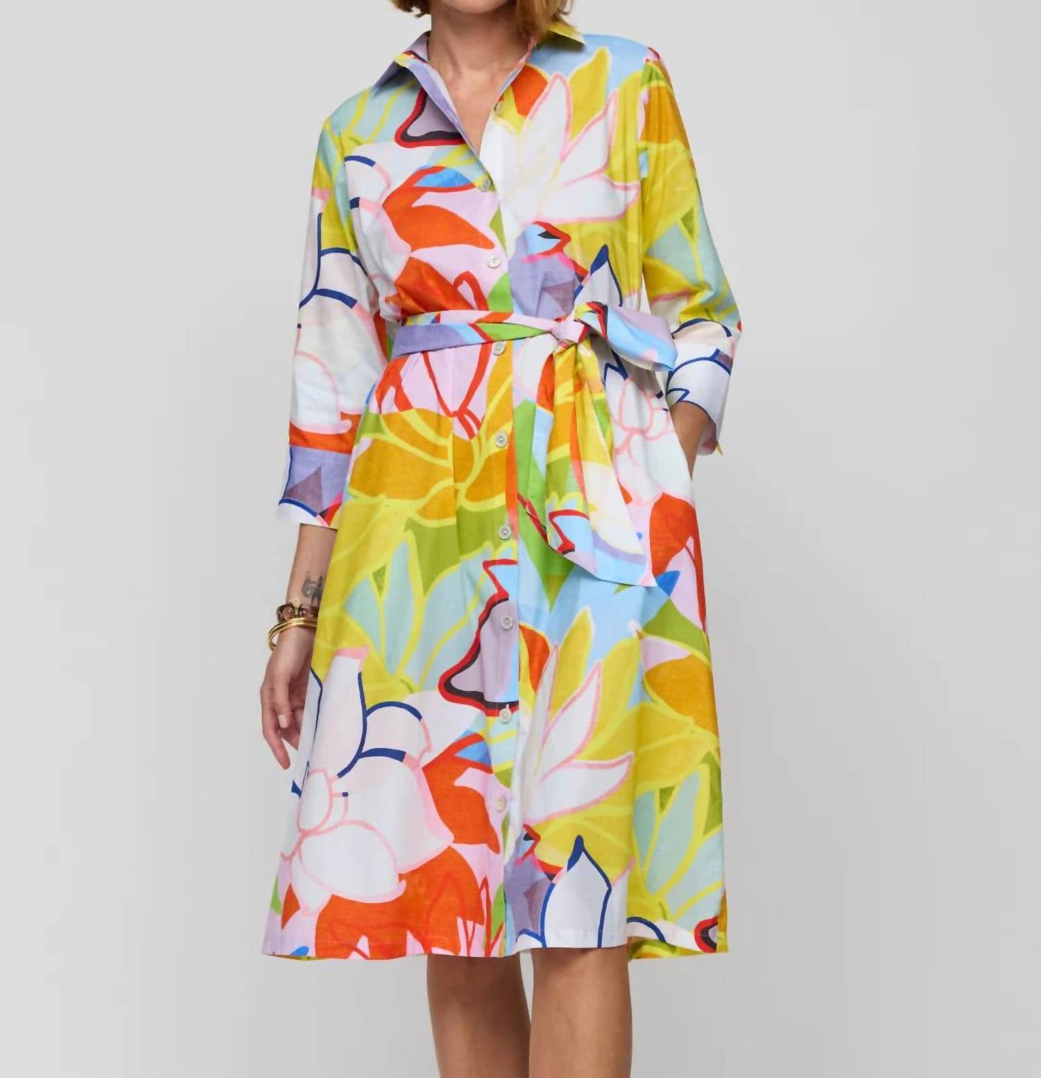 Hinson Wu - Tamron Three Quarter Sleeve Dress