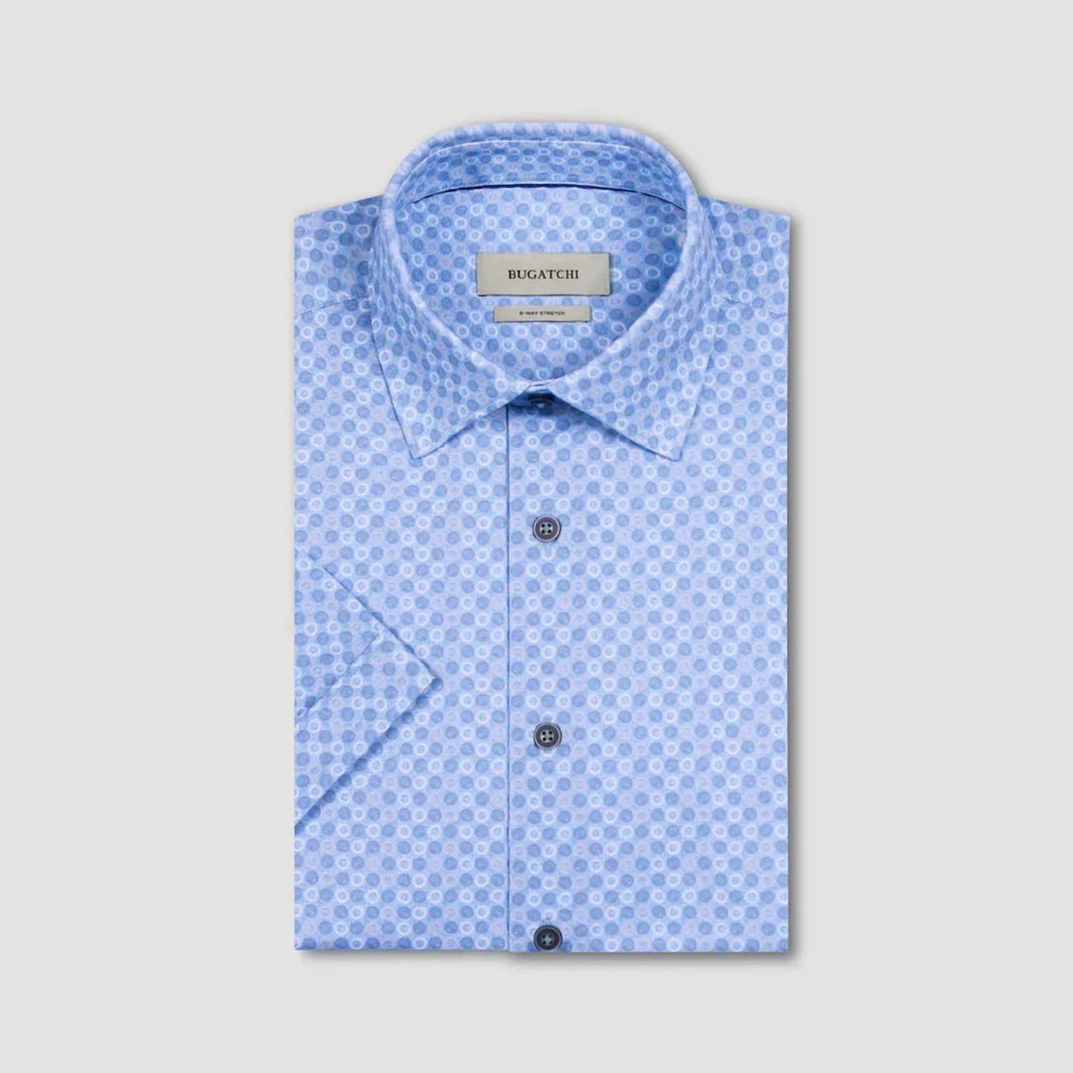 Bugatchi Uomo - Miles OoohCotton® Geometric Short-Sleeve Shirt
