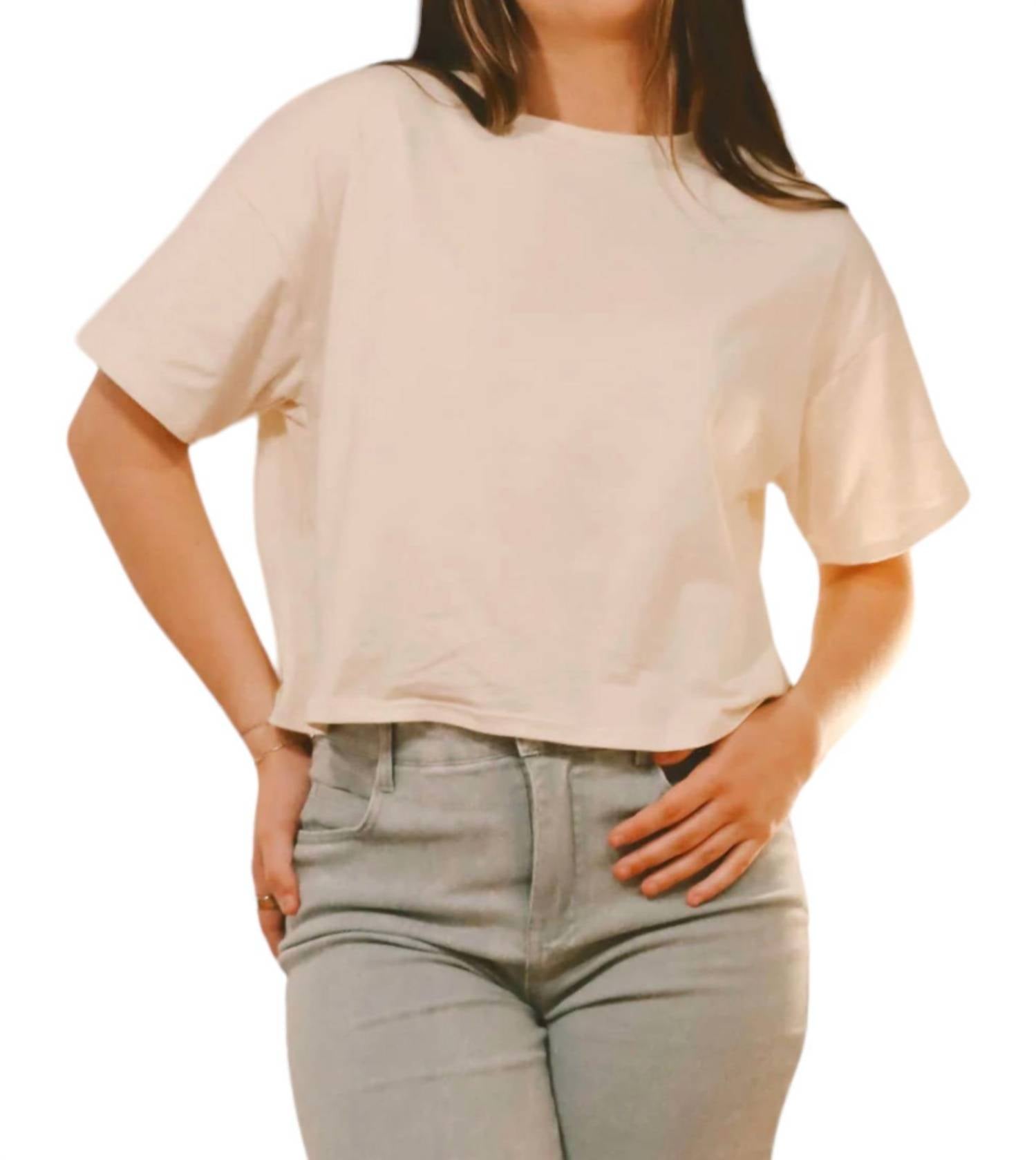 Sadie & Sage - Haze Boxy Crop Tee