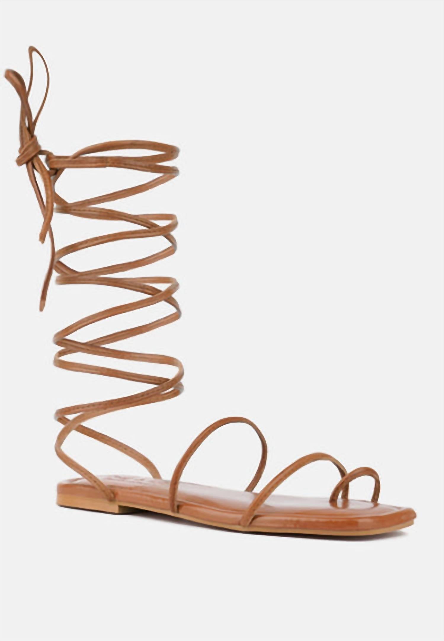Rag Company - Women's Amatha Essential Toe Ring Summer Leather Flats