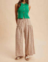 Anniewear - Ditsy Floral Palazzo Pants