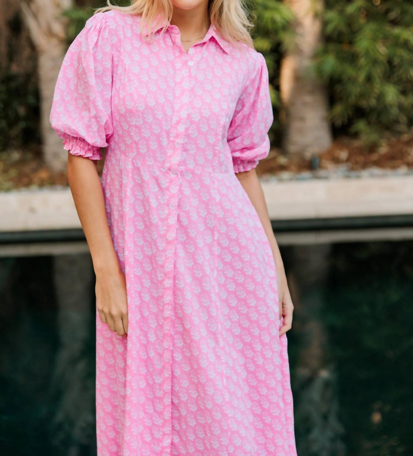 Livro - Rosie Puff Sleeves Maxi Dress